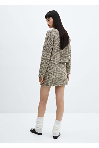 MANGO Woman Kırçıllı Tüvit Sweatshirt