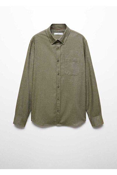 MANGO Man Fil-à-fil %100 Pamuklu Gömlek