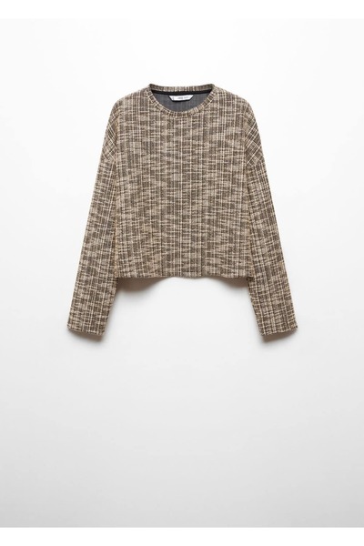 MANGO Woman Kırçıllı Tüvit Sweatshirt