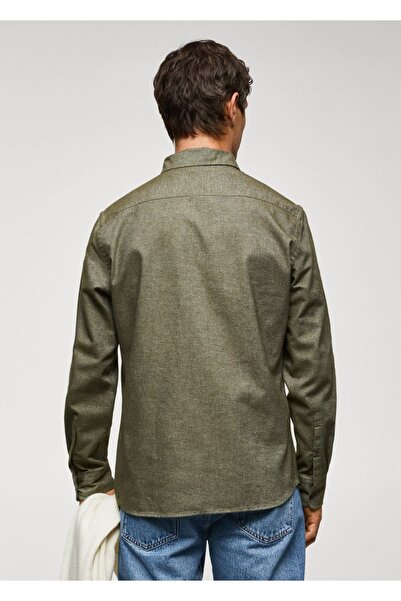 MANGO Man Fil-à-fil %100 Pamuklu Gömlek