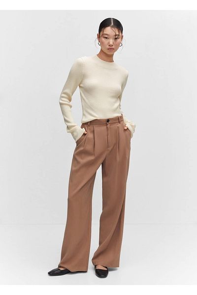 MANGO Woman Perkins collar knitwear sweater
