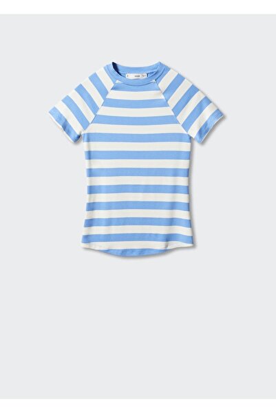 MANGO Woman Μπλουζάκι με εμπριμέ ρίγες