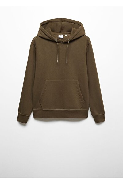 MANGO Man Pamuklu Kapüşonlu Sweatshirt