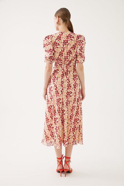 Exquise V-Neck Midi Dress