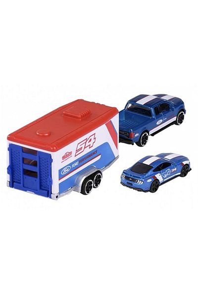 Tower Toys مجموعة مقطورة سيارة ماجوريت فورد ريسينغ 19 سم