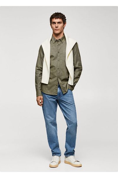 MANGO Man Hemd aus 100 % Fil-à-fil-Baumwolle