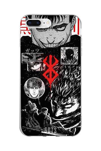 Magic Ring Iphone 7 Plus ve 8 Plus Uyumlu Berserk Anime Tasarımlı Şeffaf Tele...
