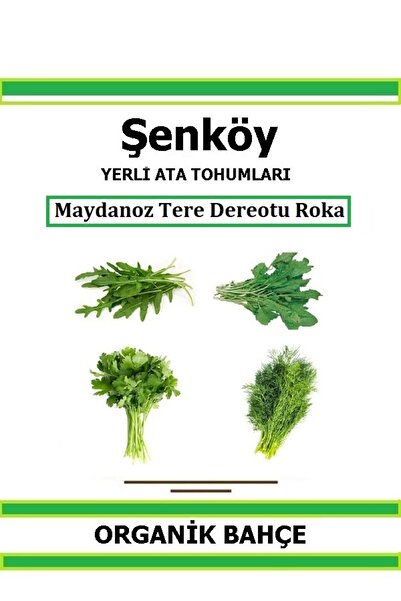 Şenköy 4 Lü Yeşillik Tohumu Seti Maydanoz Tere Dereotu Roka Tohumları