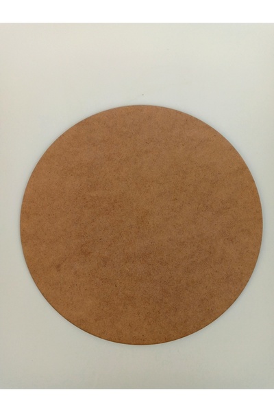 AllFayLazer Supla 6 Adet 30 cm Çap 3 mm Ham Mdf Yuvarlak Servis Altı Sunumluk