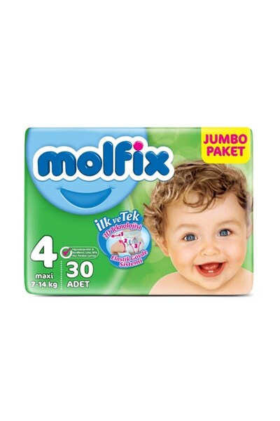 Molfix Molfi?x Jumbo Paket 4 Numara 30 Adetli?