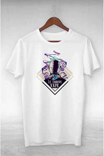 PERISENSE Unisex Femei Bărbați Cheauve Vape Printed Oversize Tricou