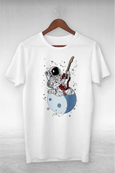 PERISENSE Unisex Γυναικεία Ανδρική κιθάρα Alien Printed Oversize T-shirt