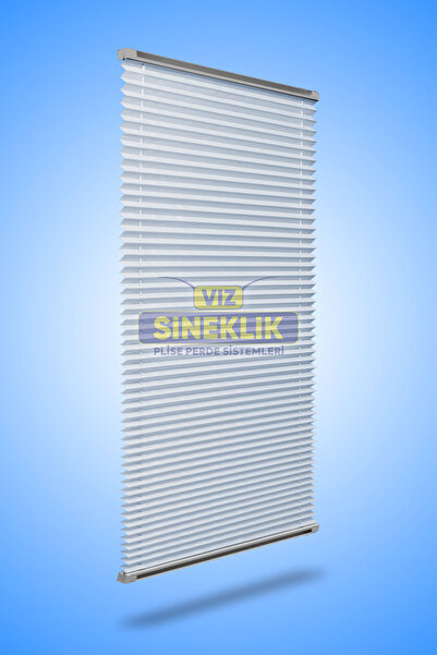 VIZ SİNEKLİK Plise Perde Katlanır Cam Balkon Perdesi (GRİ)
