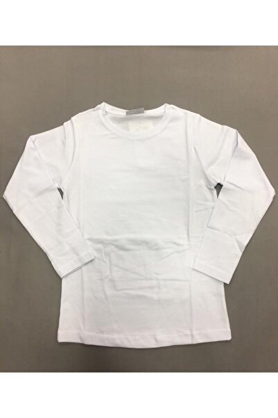 Butik Обикновена бяла фланелка от трико