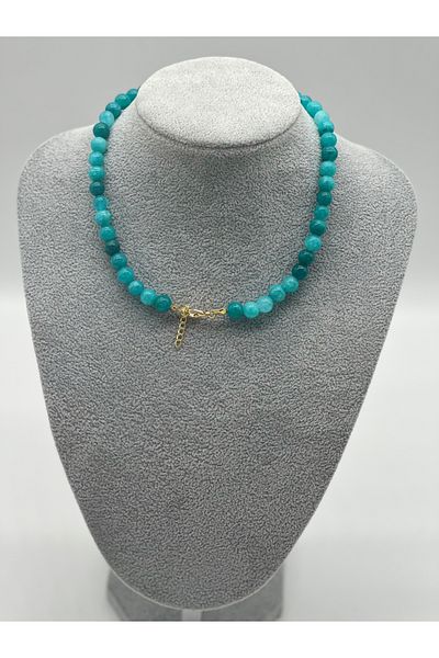 Hobimos Amazonite Natural Stone Necklace
