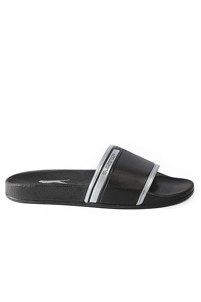 Slazenger Ferona Ανδρικές Παντόφλες Μαύρες / Ασημί