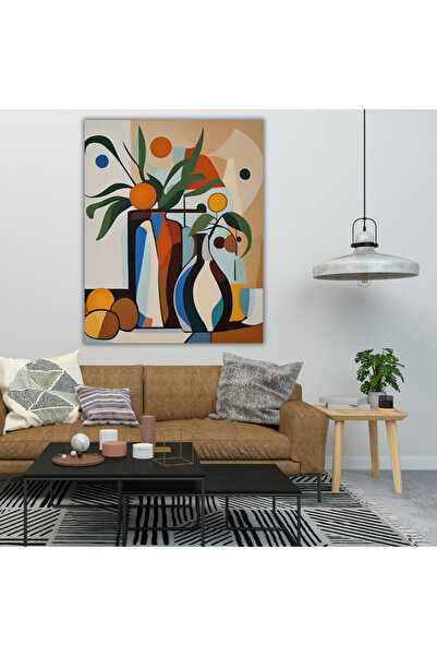 LİLYHOBBYLAND Renkli Baskılı Sayılarla Boyama Hobi Seti (Çerçeveli) 50X65 cm: Soyut Resim 23