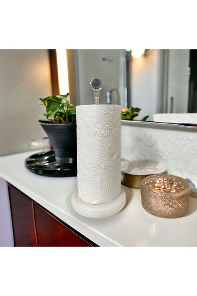 THK STORE Marble Paper Towel Holder Napkin Holder