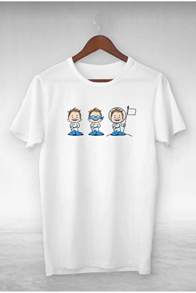 PERISENSE Unisex Femei Bărbați Astronaut Copii Tricou oversize imprimat