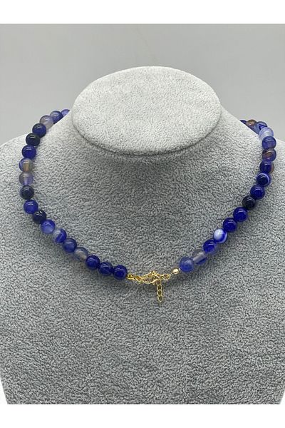Hobimos Natural Lapis Stone Necklace