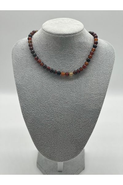 Hobimos Natural Agate Stone Necklace