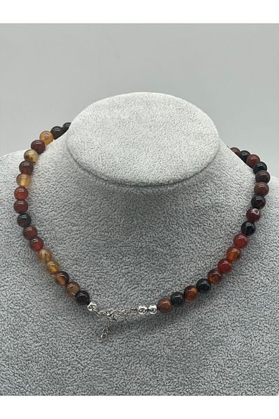Hobimos Natural Agate Stone Necklace