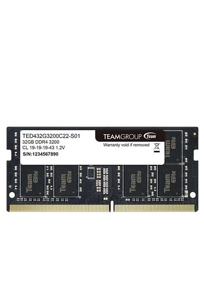 TEAM 32Gb Ddr4 3200Mhz Cl22 Notebook Ram Ted432G3200C22-S01