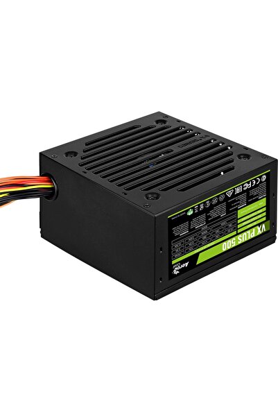 AEROCOOL مصدر طاقة VX Plus بقوة 500 واط مع مروحة PFC نشطة 12 سم [AE-VXP500A]