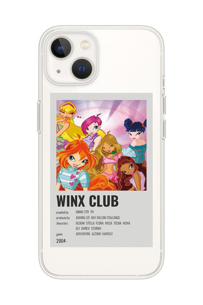 Magic Ring Iphone 13 Uyumlu Winx Club Poster Tasarımlı Şeffaf Telefon Kılıfı