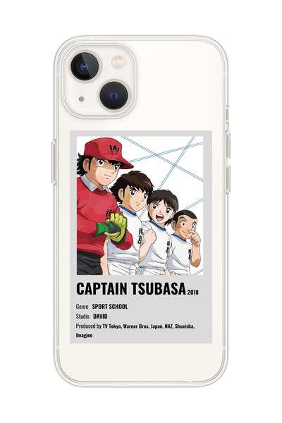 Magic Ring Iphone 13 Uyumlu Tsubasa Poster Tasarımlı Şeffaf Telefon Kılıfı
