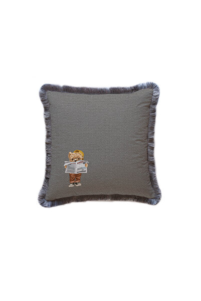 Adawall وسادة/مخدة تيدي كاتشيف من قماش المخمل - حشوة من الخرز الليفي، شهادة دولية للغسيل وعدم التلاشي