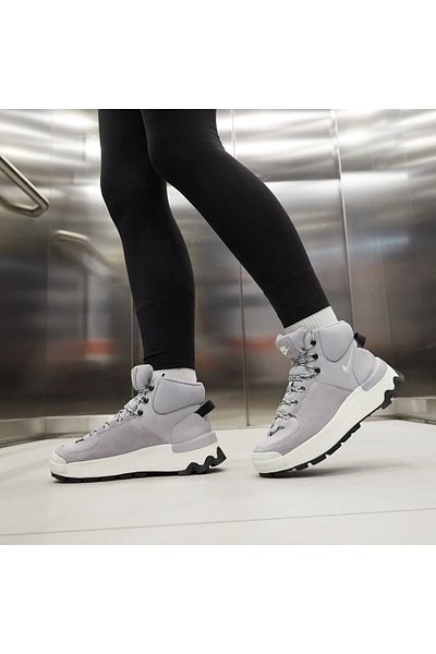 Nike Black - Gray - Silver Women's Boots DQ5601-002- CITY CLASSIC BOOT