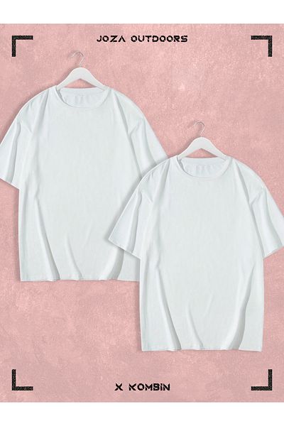Joza Outdoors Tom and Jerry με μοτίβο Lover Oversize T-Shirt Σετ 2 τεμαχίων - Unisex Συνδυασμός