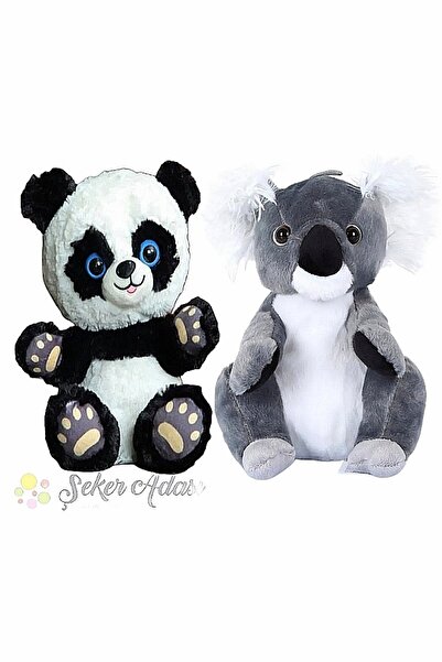 Şeker Adası Kaliteli Peluş Panda Ayı Ve Peluş Koala Oyun Ve Uyku Arkadaşı