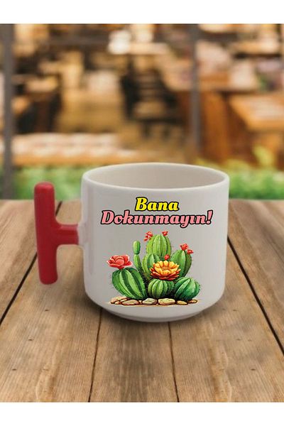 lili hediyelik Don't Touch Me Written Coffee Cup Mug - Ceramic Tea, Coffee Gift Cup