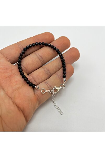 YILDIZ DOĞAL TAŞ SERTİFİKALI Bordo Granat Lal 4mm 925 Ayar Gümüş Doğal Taş Bi...