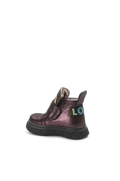 Laviovil Bordo İçi Kürklü Dışı Gerçek Hakiki Deri Unisex CırtCırtlı Çocuk Bot LV3376911241250