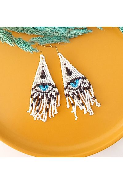 İPAR AKSESUAR Needlework Handmade - Sand Bead Earrings