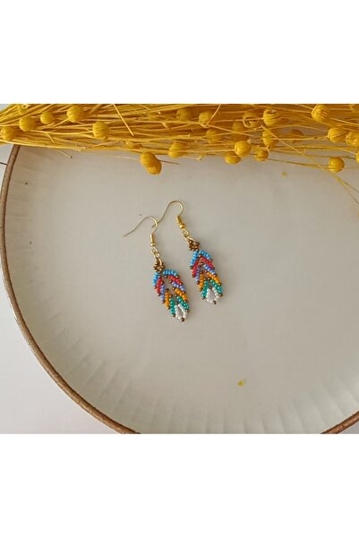 İPAR AKSESUAR SAND BEADS EMBROIDERY HANDMADE EARRING