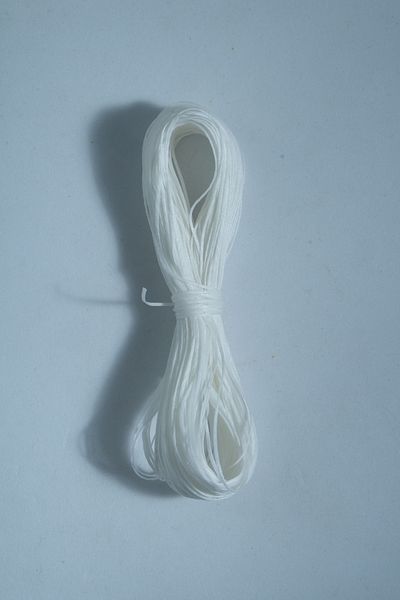 Eskişehir hobi sanat Περλέ Λευκό 25 μέτρα 0,8 mm κερωμένο σχοινί (Κολιέ Κοσμήματα Σχέδιο Βραχιόλι Σέλας Δερμάτινο νήμα ραπτικής)