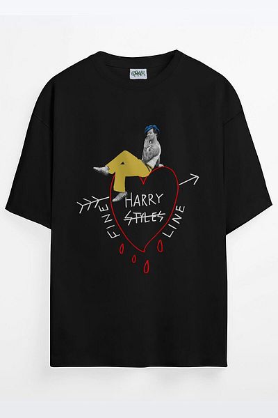 Grove Fashion Tricou oversize cu imprimeu Fine Line Harry Styles unisex