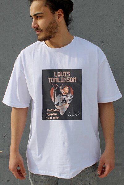 Grove Fashion تي شيرت مطبوع للجنسين من One Direction Louis Tomlinson