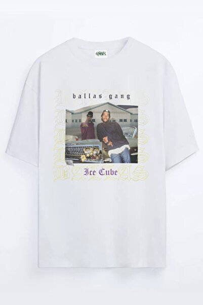 Grove Fashion Ice Cube Gangsta Gta Vice City Printed Unisex Oversize T-shirt