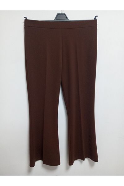 AKŞEN GİYİM LARGE SIZE SPANISH COLLAR SIZE LYCRAL SEASONAL SCUBA CREPE FABRIC TROUSERS