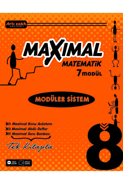 Artı Zeka Yayınları ARTI ZEKA YAYINLARI 8.SINIF MAXİMAL MATEMATİK 2025-2026 YENİ BASKI