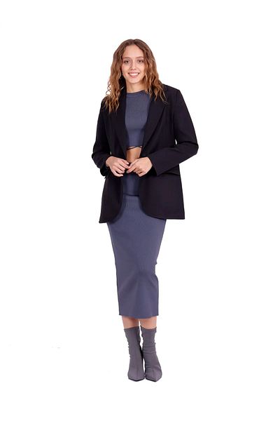 Fashinyou Women's Buttoned Classic Jacket