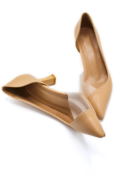 StWenn 353 Black Skin Heeled Women's Shoes