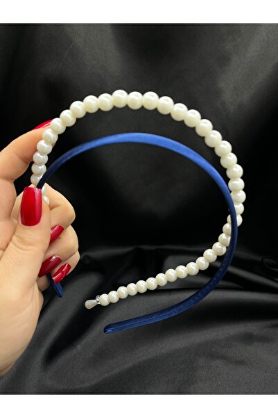 modernist Crown with Satin and Pearls