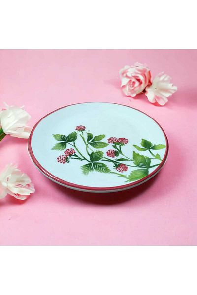 RED SERAMİK Set of 6 Patterned Summer Cake Plates