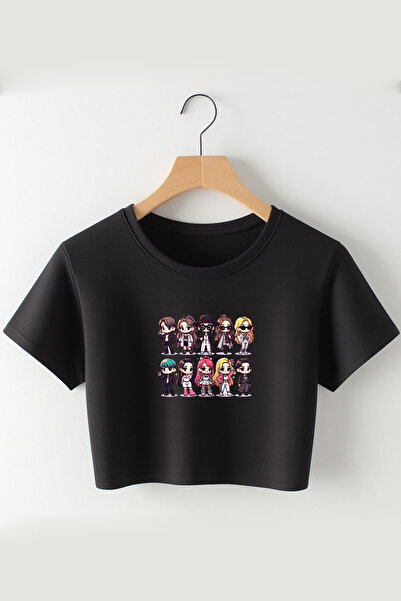 Vordevia K-POP Štampano Skraćeni kroj majica